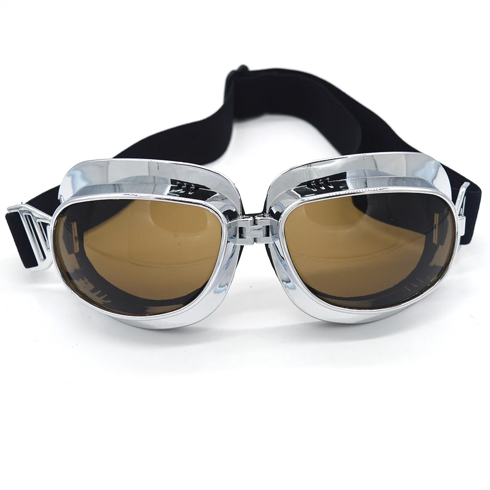 

Motorcycle Goggles Motocross Helmet Goggles Steampunk WWII Retro Aviator ATV Cruiser Off-Road Eyewear Googles Skating Goggles