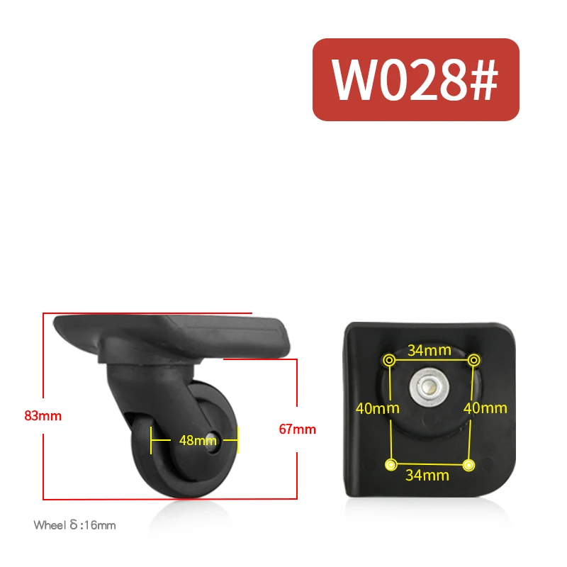 Suitcase wheels luggage Universal Wheels Suitcase Wheels For traveling Bag Luggage accessories trolley wheel Replacement casters