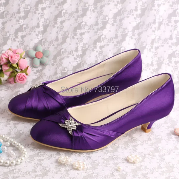 Purple Bridal Shoes Low Heel Purple Bridal Shoes Low Heel
