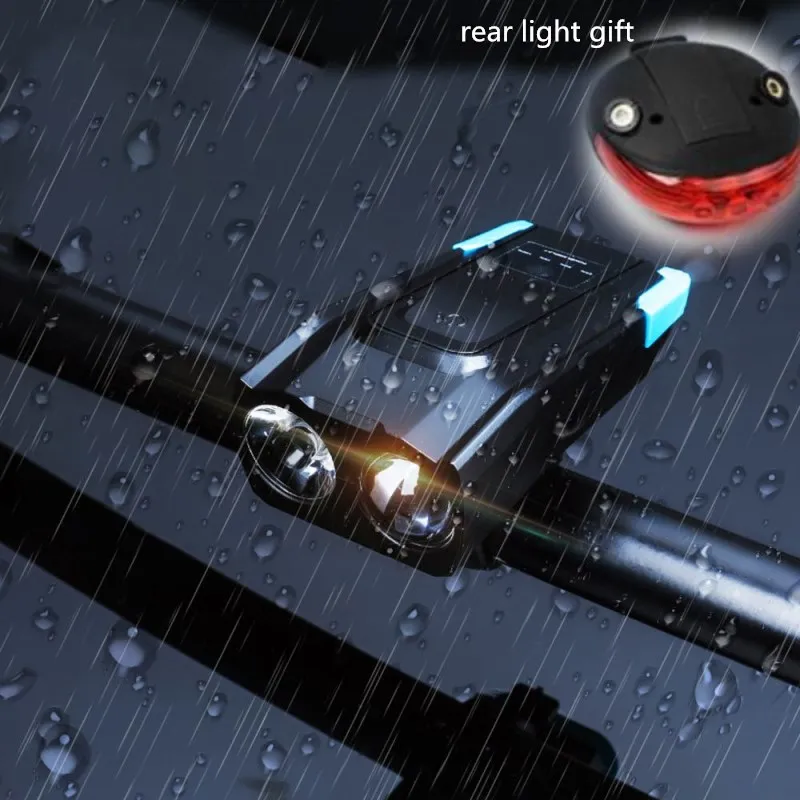 

Waterproof Induction Bike Front Light Auto Light Sensor Cycling Headlight USB 4000mah Built-in battery Charging Intelligent