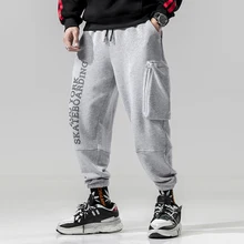 EPacket Повседневное пот Штаны Для мужчин хлопок спортивные штаны черный серый хаки Размеры M-3XL