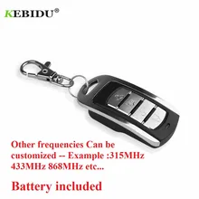 Kebidu controle remoto universal de 433mhz, 4 teclas, cópia de clonagem de porta de garagem, duplicador de chave para pt/sc/lx/hx/ht