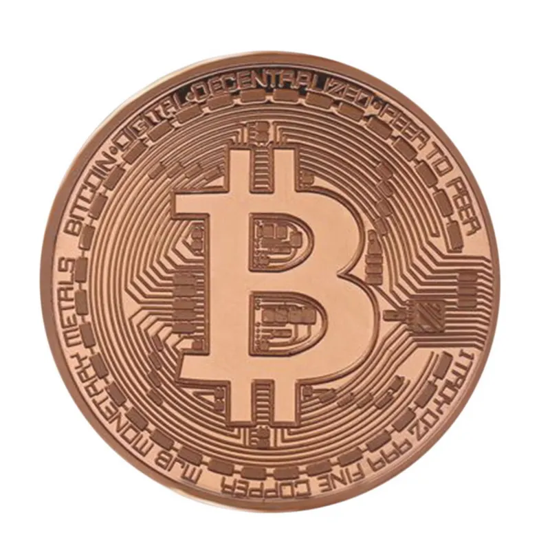 

4 cm Bitcoin Coin Collection Art Gift Ripple Coin Currency Gift Physical Art Commemorative ETN DASH Coin Gift