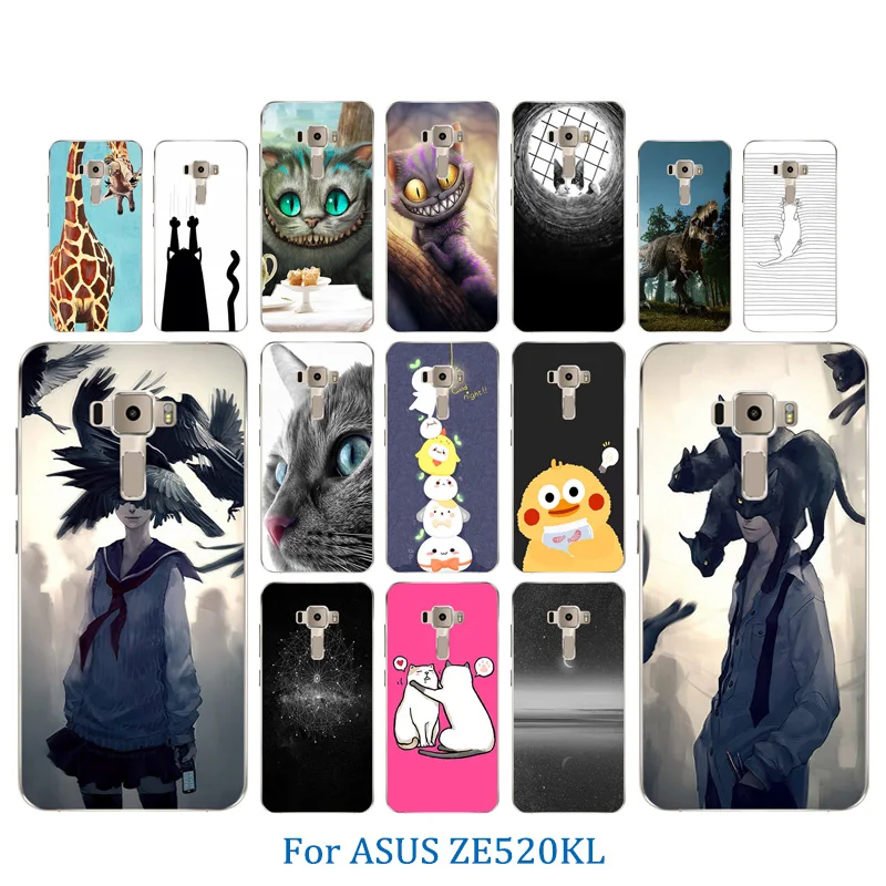 Мягкий силиконовый чехол для Asus ZenFone 3 ZE520KL Pusscat телефона Для Zenfone ZE 520 матовый