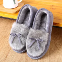 Женские балетки на плоской подошве; сезон осень-зима; удобная обувь из хлопка с теплым мехом; женские лоферы; женская теплая обувь без застежки для дома и улицы