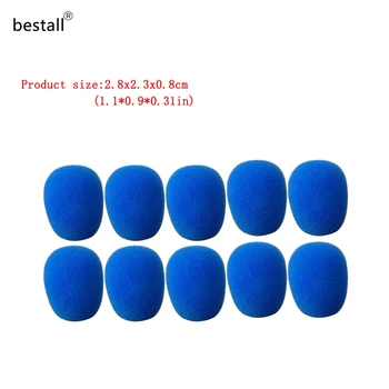 

100pcs/lot 2.8x2.3x0.8cm Diameter foam microphone windscreens windshields /Customize foam covers for 0.5mm Size Mic Capsule
