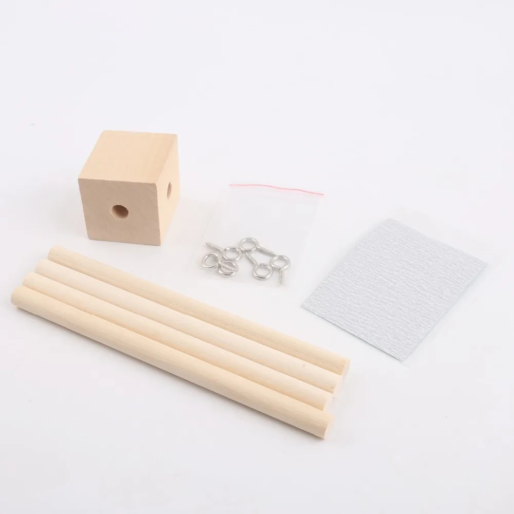 5 Set Mobile Baby Hanger Baby Mobile Rattle Mobile Toys Wooden Beads Crib Hanger Wind Chimes Bell Nordic Baby Room Decor Props