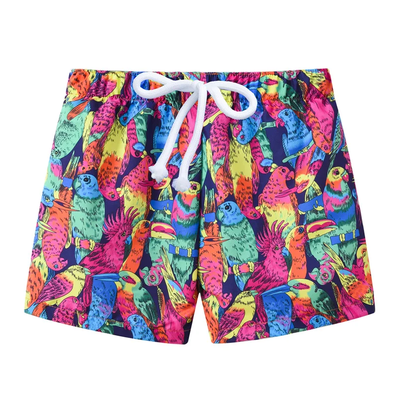 Детские шорты для мальчиков и девочек, одежда для плавания детские пляжные шорты Летняя одежда для малышей плавки с цветочным рисунком для мальчиков от 2 до 8 лет