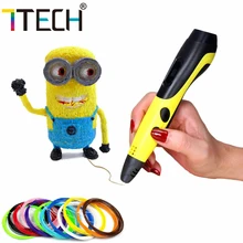 

7TECH Smart 3D Printing Pen LED Screen ABS Filament 1.75mm Wireless Drawing Pens 3D Printer Kids Educational Toys for Creativity