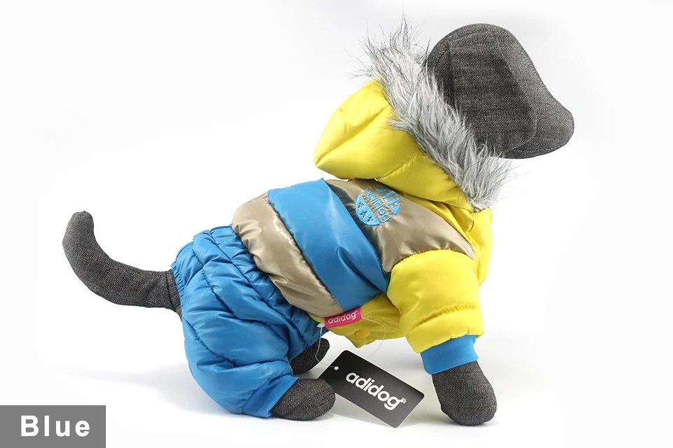 adidog New Winter Pet dog Clothes for Small Medium Dog Pet clothing Coat hoodies Waterproof Super Warm Jacket Snow chihuahua for Winter 409