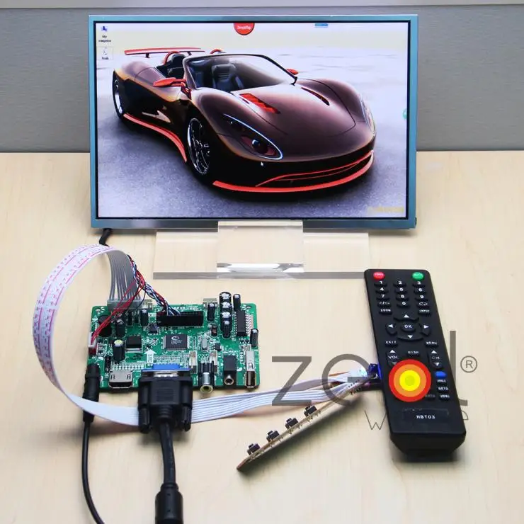 

HDMI VGA CVBS AUDIO USB Driver Board+N101ICG HSD101PWW 10.1" 1280*800 IPS LCD