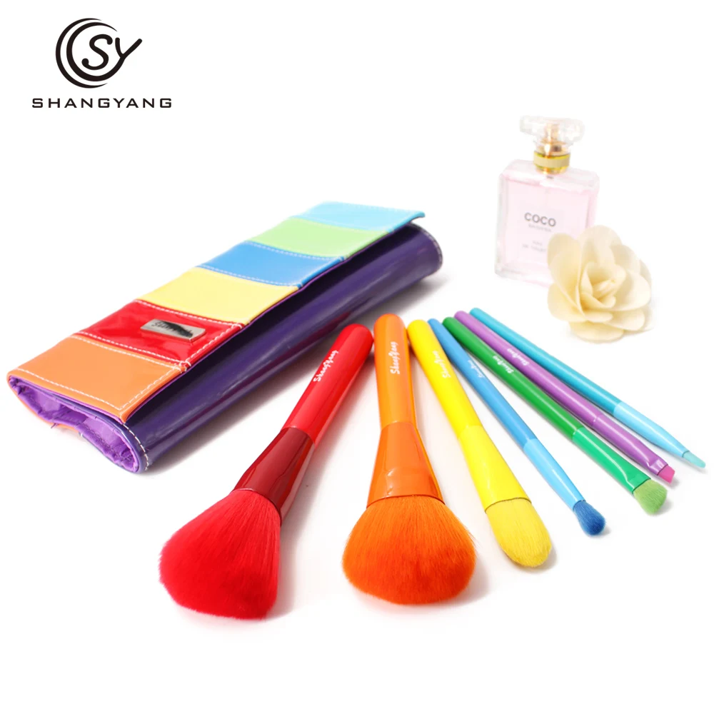 BM colorful Makeup Brushes Soft Powder Brush Blush Foundation Round