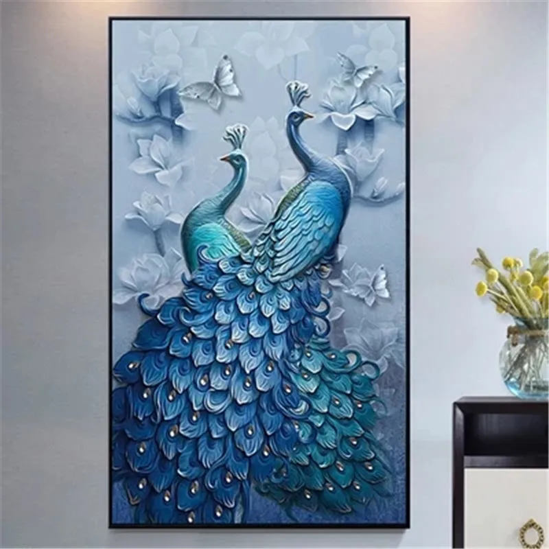 

DiamondEmbroidery,China,landscape,scenery,Peacock, 5D Diamond Painting, Cross Stitch, Flower Diamond Mosaic, Decoration