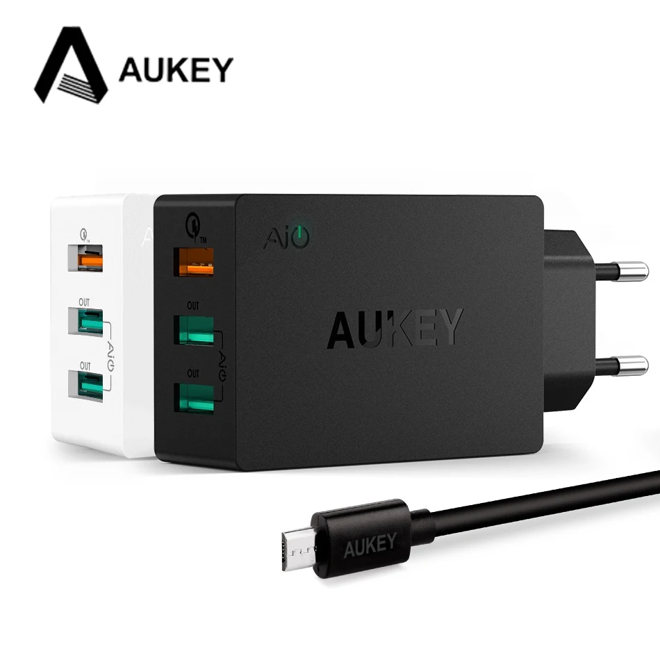 bilder für Aukey 3 Ports USB Tragbare Reise-ladegerät 42 Watt (2 Port 5 V/4.8A + 1 Port Quick Charge 2,0) 12 V/1.5A 9 V/2A 5 V/2A Mit Kabel bilder für Aukey 3 Ports USB Tragbare Reise-ladegerät 42 Watt (2 Port 5 V/4.8A + 1 Port Quick Charge 2,0) 12 V/1.5A 9 V/2A 5 V/2A Mit Kabel