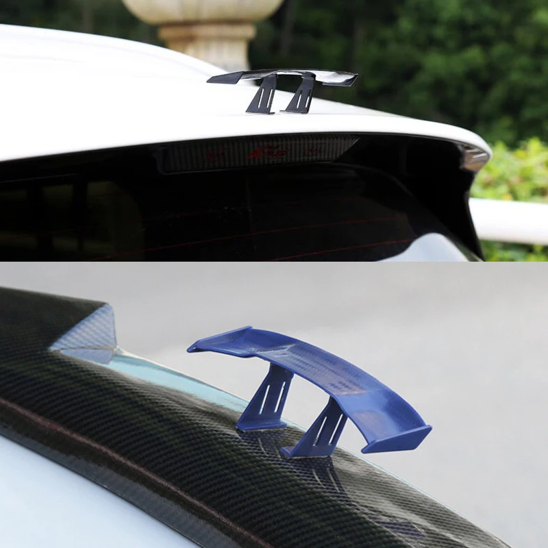 

Car Rear Spoiler Mini Spoiler Wing Small Model ABS Plastic Without Perforation Tail Decoration Car Auto Stick Accessories