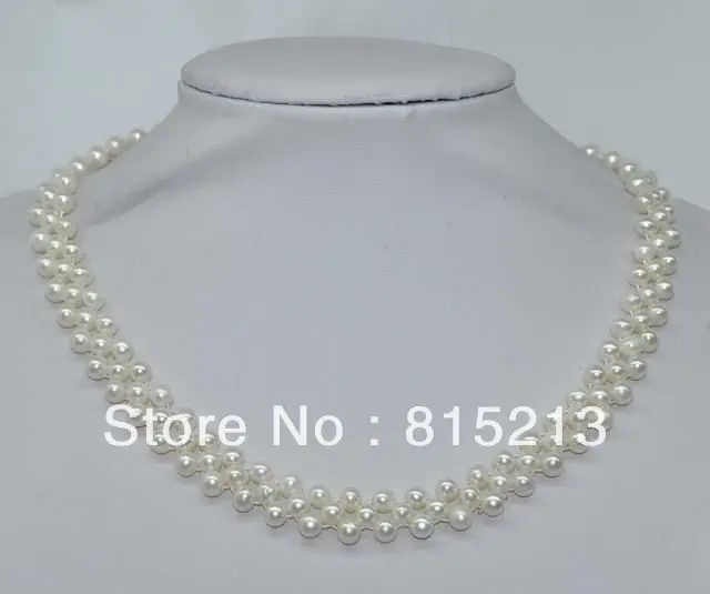 

ddh00830 Free P&P 17" white freshwater pearl necklace choker