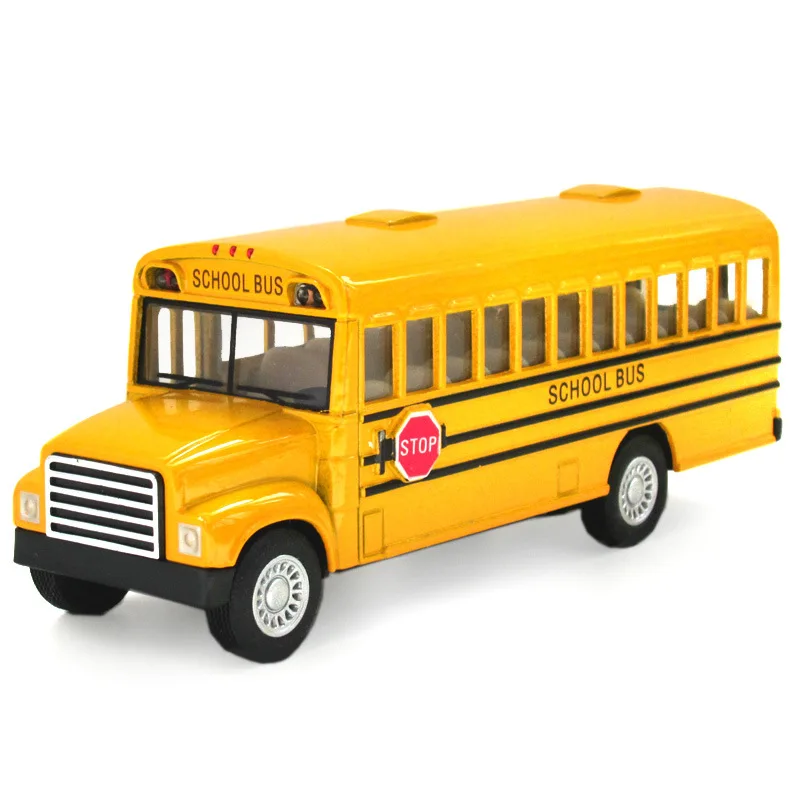 School Bus Students Shuttle Back To School Bus Alloy Car Children Toy