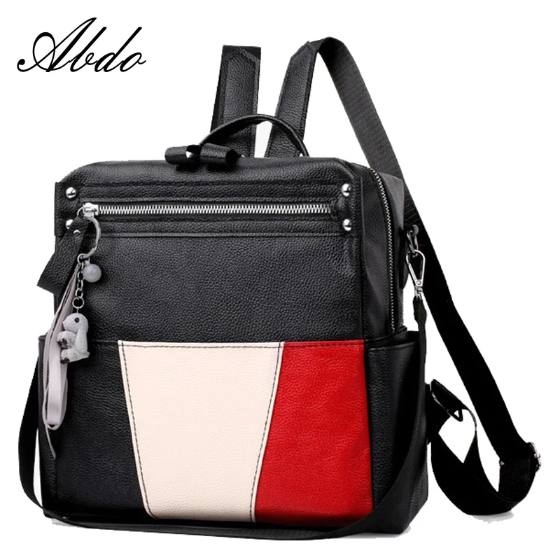 

Gradosoo Multifunction Backpack Female Fashion Luxury PU Leather Backpack Famous Brand Women bags School For Teenage Girl LBF4