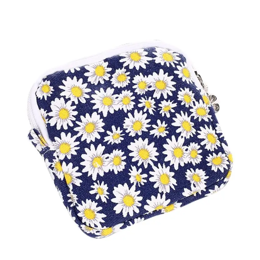 

Girl Cotton Linen Towel Sanitary Pad Holder Button Bag Case Pouch Nursing Pad Holder Cute Storage Organizer Washable Purse #YL5