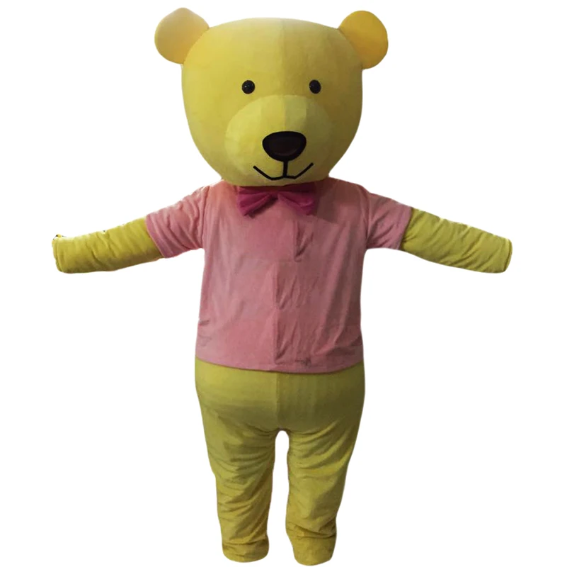 

Bear Mascot Costumes Cosplay Real Photo Free Shipping Long Hair Langteng (tm) 2019New