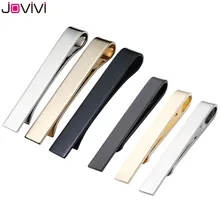 Jovivi Мужской зажим для галстука из нержавеющей стали для тощих 1,6 дюймов/регулярные связи 2,1 дюймов, серебристые/черные/золотистые валентинки
