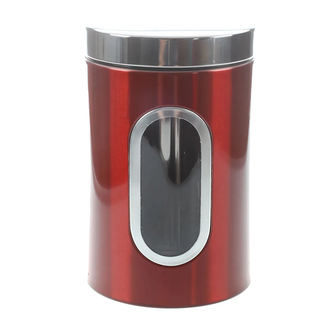 3 шт из нержавеющей стали емкость для чая кофе сахарного банка для орехов набор для хранения(серебро/красный