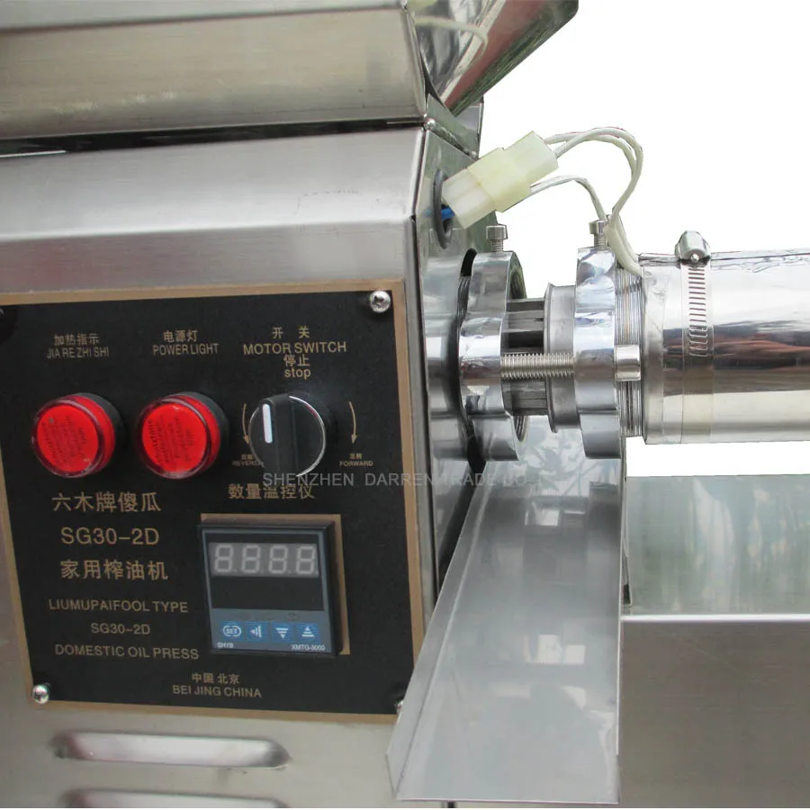 Домашний Масляный Пресс машина высокого экстрактор для масла экономия труда из нержавеющей стали Масляный Пресс er SG30-2D