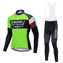 EUSKADI тонкий отрезок длинный рукав Велоспорт Джерси комплект одежды Майо Ropa Ciclismo Одежда для велоспорта велосипед форма набор
