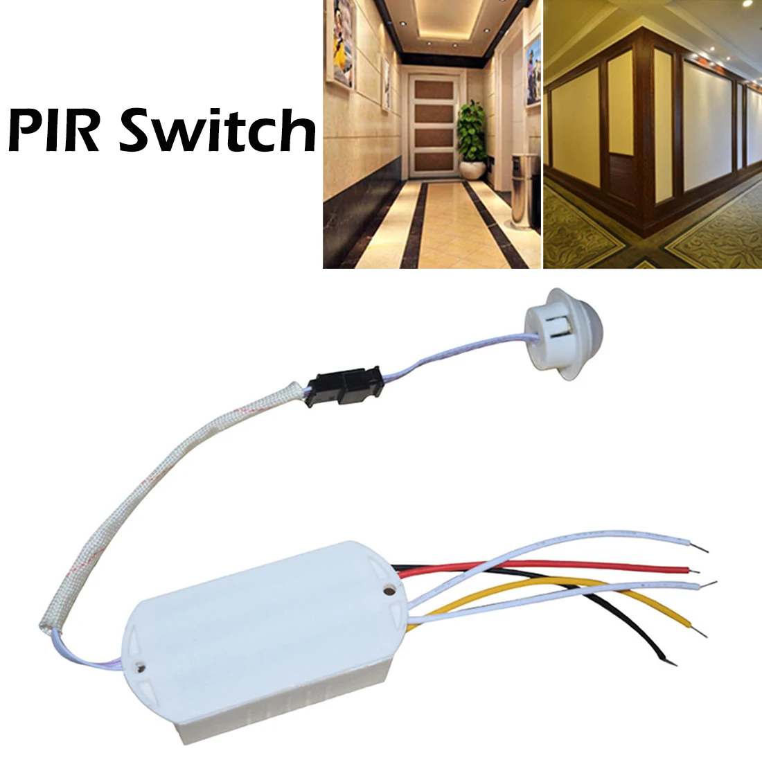 Body Sensor Intelligent Light Lamp Motion Sensing Switch Adjustable