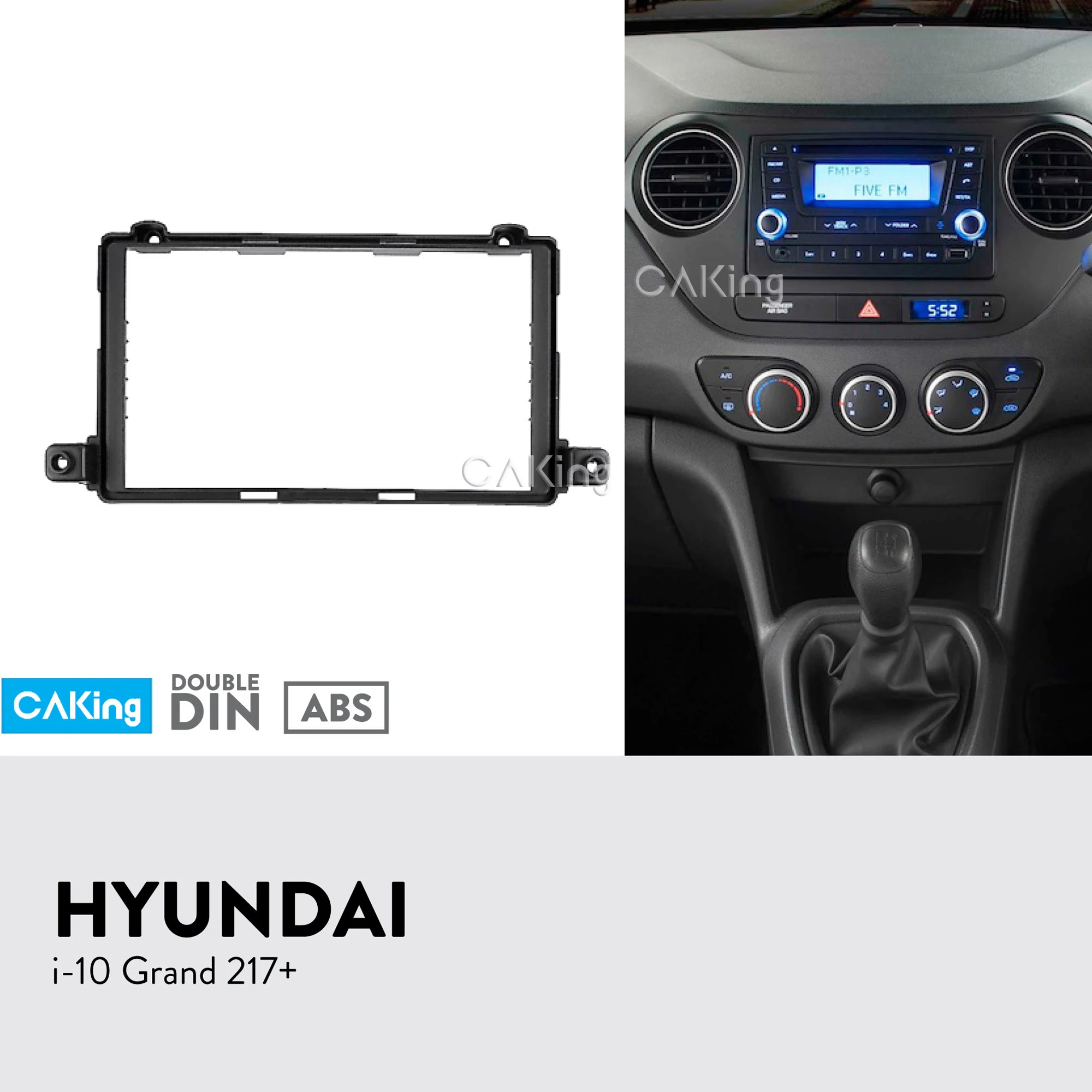 Автомобильная Радио панель для+ HYUNDAI I-10 i10 Grand Dash комплект установка приборная пластина консоль рамка Крышка адаптера отделка