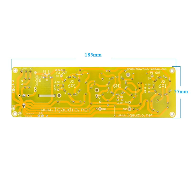 Aiyima-amplificador de Som à Vácuo Placa de Áudio Fibra de Vidro Fonte de Alimentação 6n1 + 6p1 Estéreo de 3w Amplificador Epóxi ac - Image 3