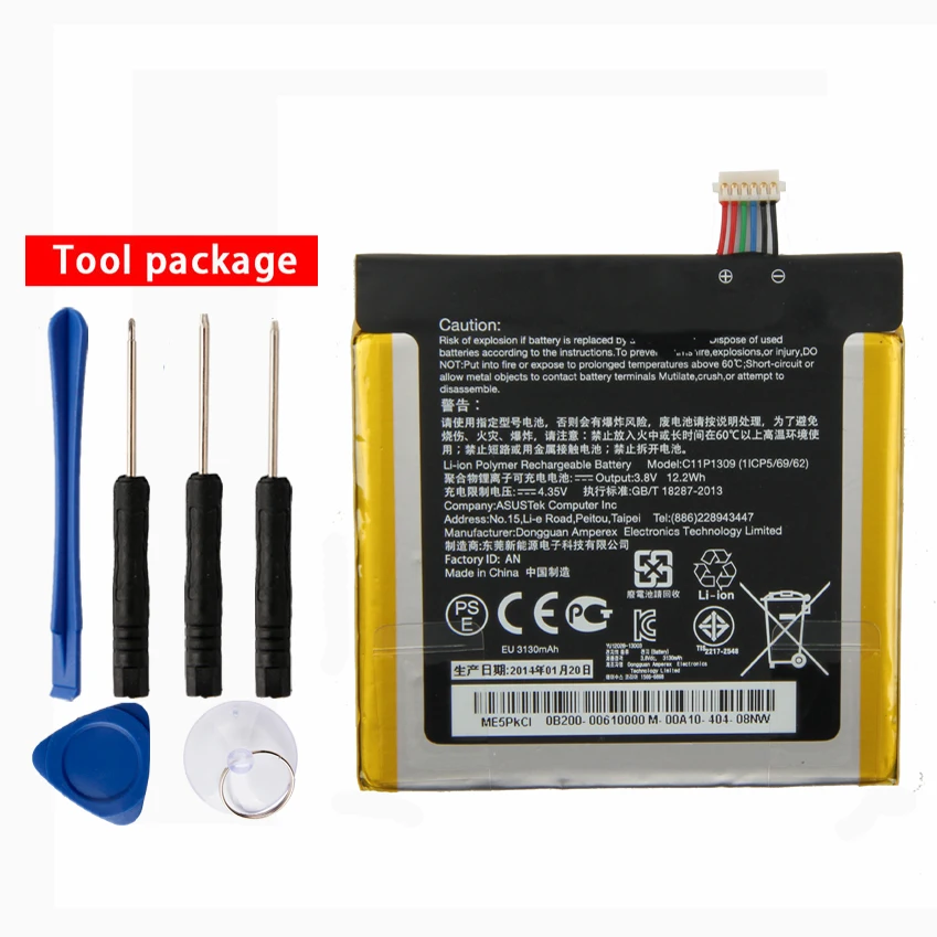 

Original High Capacity C11P1309 Battery For ASUS Fonepad Note 6 ME560CG K00G ME560CG 3130mAh