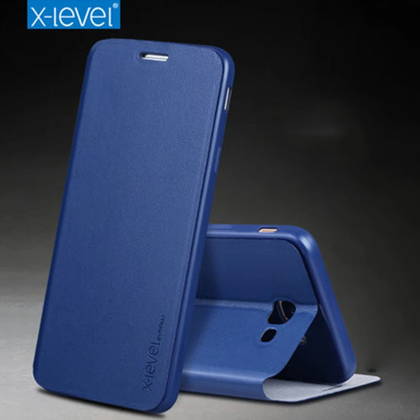 J8 2018 X-Level чехол для телефона из искусственной кожи с откидной крышкой Samsung Galaxy J4 J6