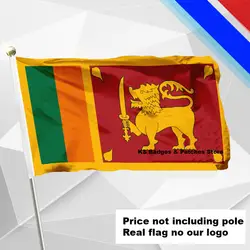 Флаг Шри-Ланки флаг #4 144x96 (3x5FT) #1 288x192 #2 240x160 #3 192x128 #5 96x64 #6 60x40 #7 30x20 KS-0163-C