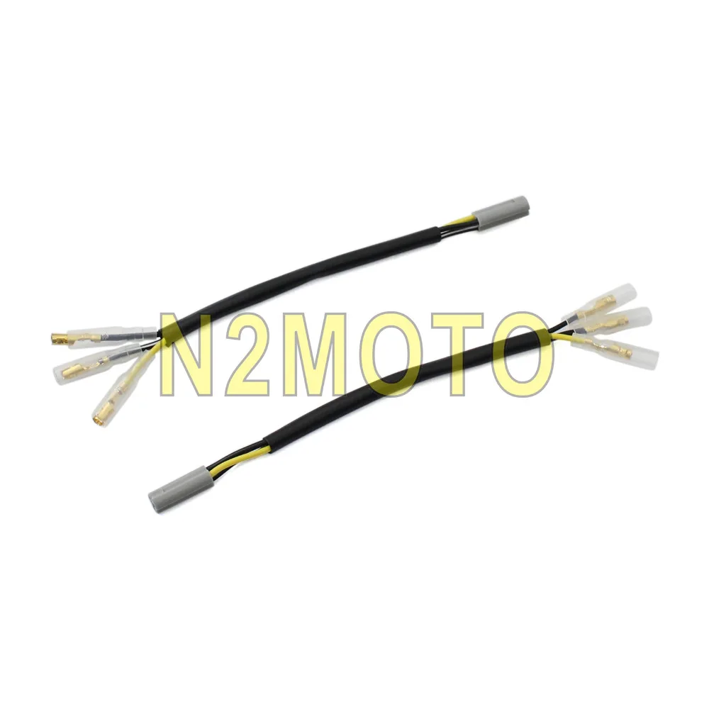 4PCS Motorcycle Indicator Wire Adapter Plug Connector 3pins Turn Signal Harness Lead for YAMAHA
