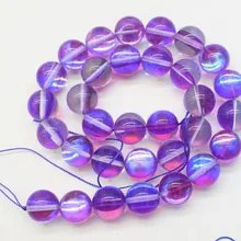 Фиолетовый Радуга кварц круглый 8 мм 10 мм для DIY ювелирных изделий делая свободные бусины 14 дюймов FPPJ бусины натуральный драгоценный камень