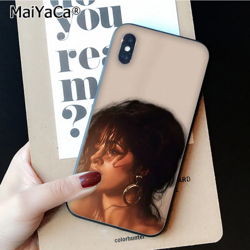 MaiYaCa Camila Cabello DIY Painted Phone Accessories Case for Apple iPhone 8 7 6 6S Plus X XS MAX 5 5S SE XR Cellphones