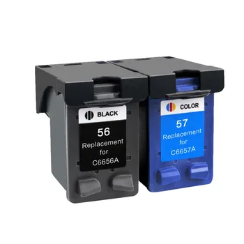

2PK Compatible Ink Cartridge 56XL 57XL 56 XL 56 for HP 56 57 C6656A C6657A Deskjet 450CI 5550 5552 7150 7350 7000 2100 220
