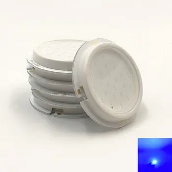 

1.7in Diammeter 43mm Rounded COB LED Light 5W 15V Bulb Blue Color Circular LED Lamp Thicken Chip On Board for DIY DC15-17V