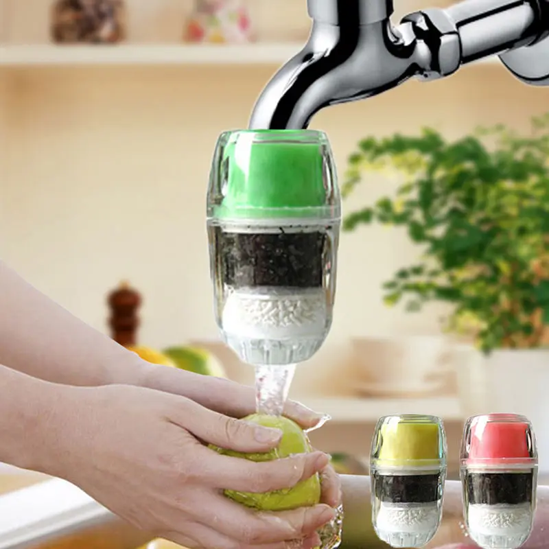 

Kitchen Faucet Activated Carbon Water Purifier Water Filter Purification System Remove Rust Sediment Filtering Strainers Tool