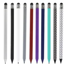 Универсальная ручка-стилус, ручка для сенсорного экрана, ручка для планшета, модная углеродистая пластиковая круглый карандаш, Стильный емкостный экран