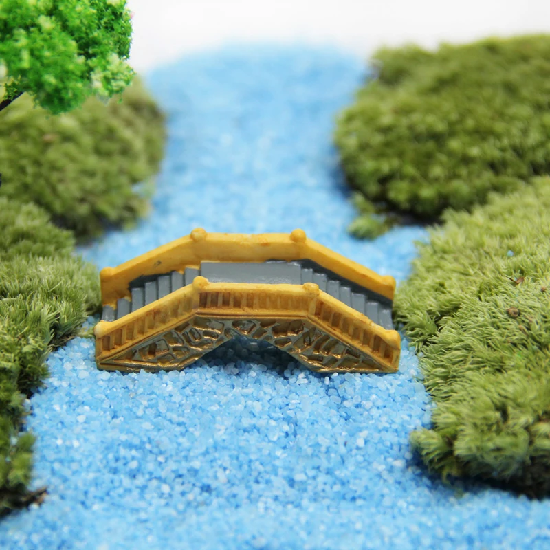 3 Pcs Bambus Raft Boat Miniaturen Fee Garten Landschaft Terrarium Figuren Dekor