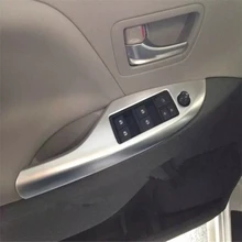 WELKINRY для Toyota Sienna интерьер подлокотник двери стеклоподъемник регулятор кнопка включения отделкой