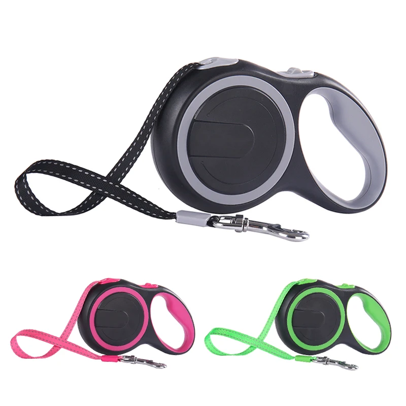 

3M 5M Retractable Dog Leash Automatic Reflective Dog Puppy Leash Rope Pet Running Walking Extending Lead For Dogs Pet Products