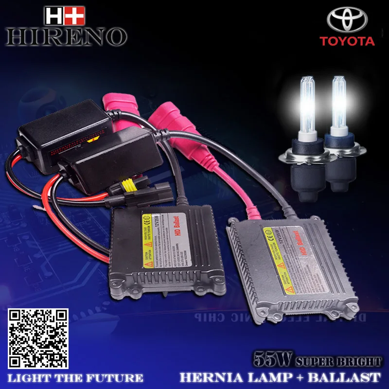 ФОТО Slim Ballast Car light source Headlight bulbs lamp Xenon Hid Kit For Toyota REIZ Crown RAV4 Vios Corolla Prado PRIUS Alphard