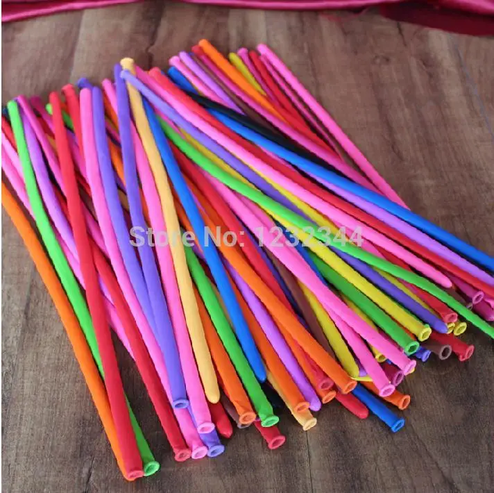 100 Pcs Long Magic Animal mixed colour Tying Making Balloons twist Latex baloons