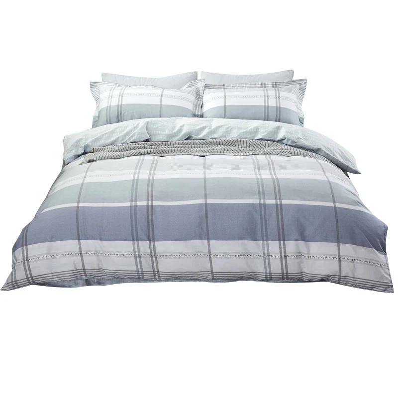 

Quilt Sheets Pillowcase Four Piece Sets 100% Cotton 2019 Fashion Luxury Simple Printed Pattern Four Piece Sets