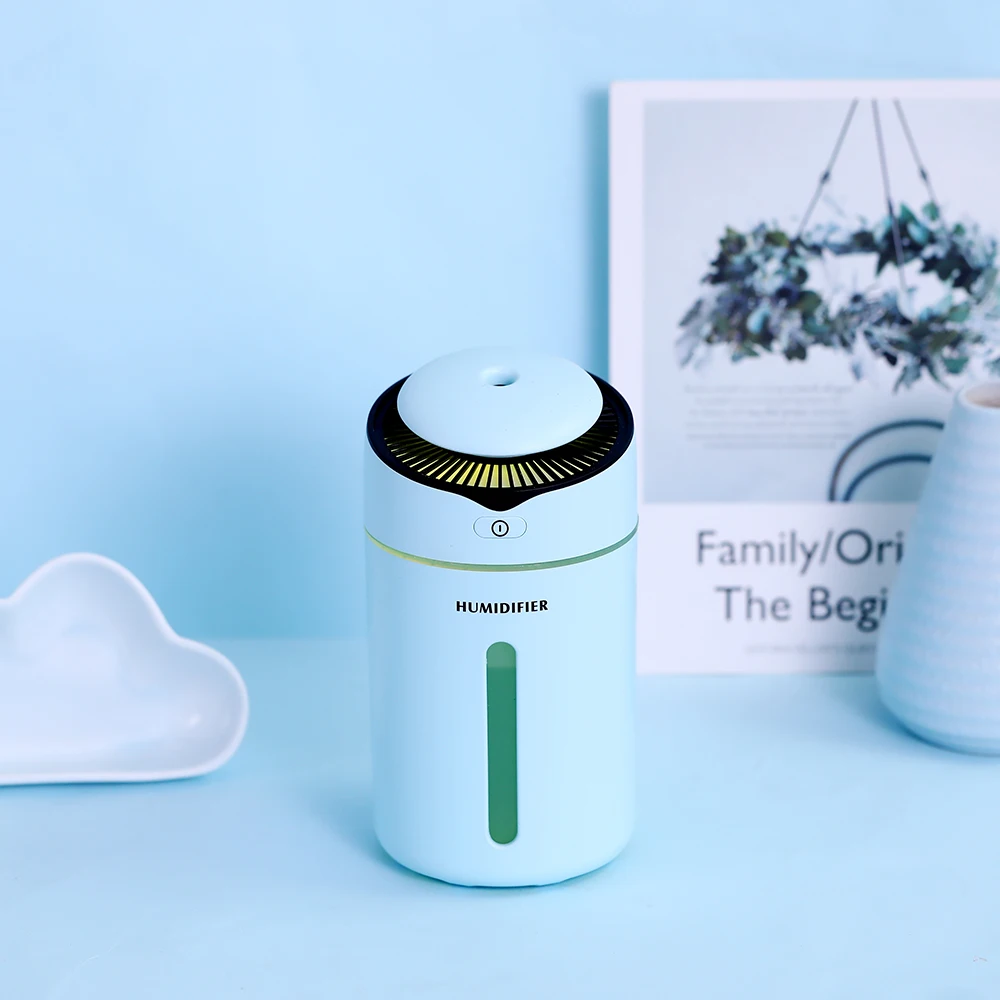 

300ml Mini I9 Humidifier With Probe Safety Mute Air Humidifier USB Clorful Night Light Diffuser For Home Office Car Air Purifier