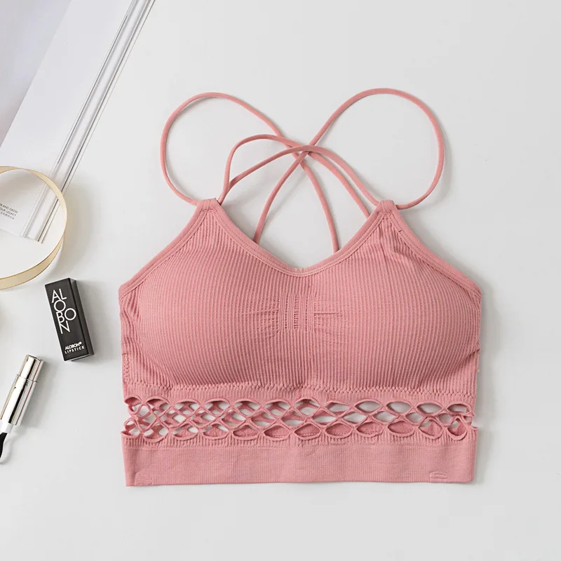 SP&CITY Sporty Style Bandage Design Sexy Bra Women Fashion Push Up Bras Cotton Tube Top Female Lingerie Summer Wrapped Chest