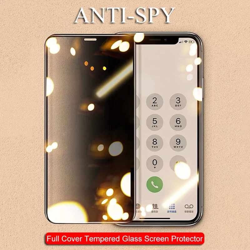 

Anti Spy Tempered Glass For iPhone 7 6 6S 8 Plus X XS XR Privacy Screen Protector Film For iPhone 6 7 8 XS Max Protective Glass